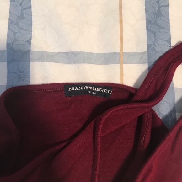 Burgundy Halter Top from Brandy Melville - Picture 6 of 7